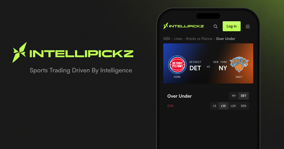 Knicks vs Pistons Over/Under Total - NBA Odds | IntelliPickz