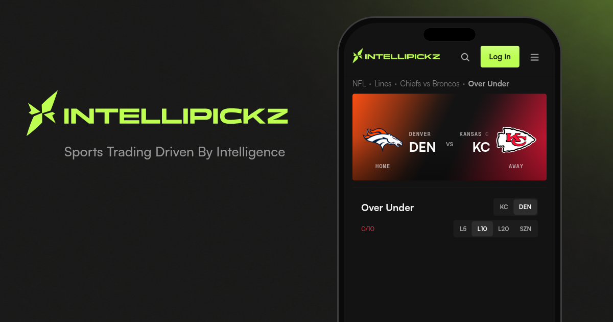 Broncos vs Chiefs Over/Under Total - NFL Odds | IntelliPickz
