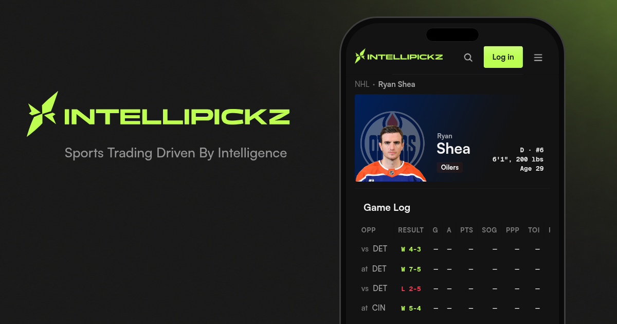 Ryan Shea Stats, Props & Odds - NHL | IntelliPickz