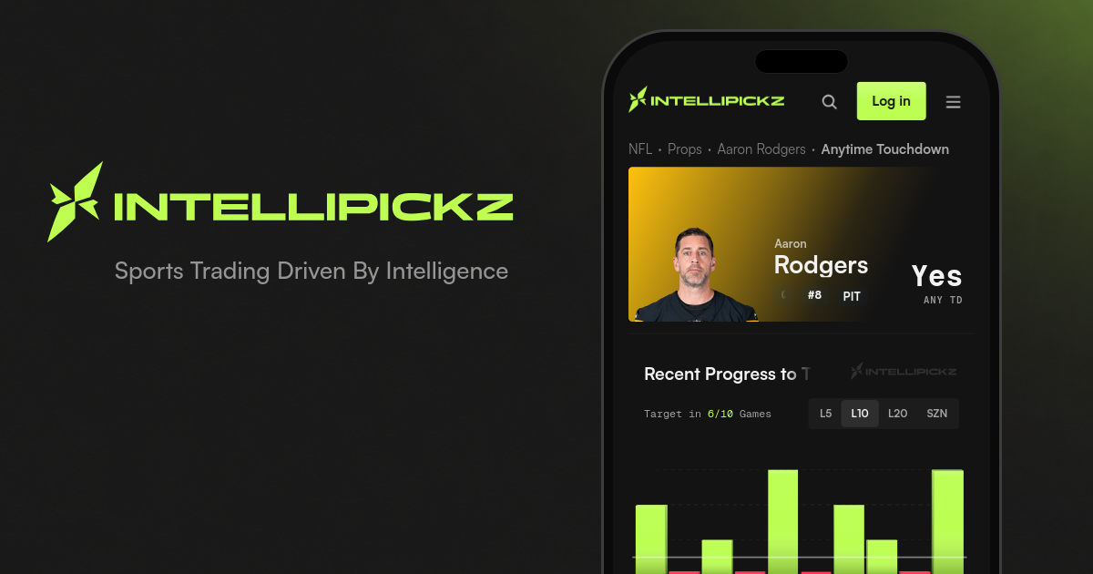 Aaron Rodgers Anytime Touchdown - NFL Stats & Odds | IntelliPickz