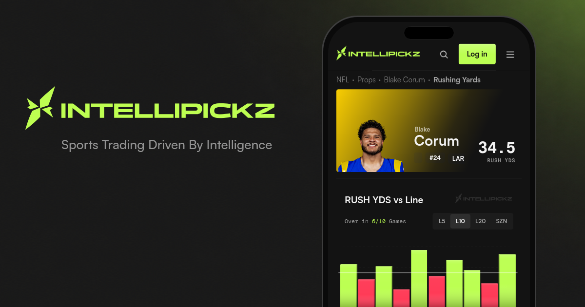 Blake Corum Rushing Yards - NFL Stats & Odds | IntelliPickz