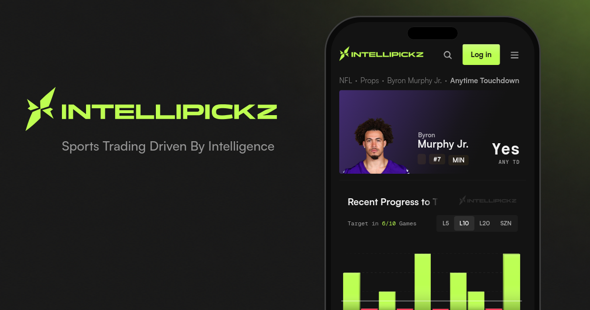 Byron Murphy Jr. Anytime Touchdown - NFL Stats & Odds | IntelliPickz