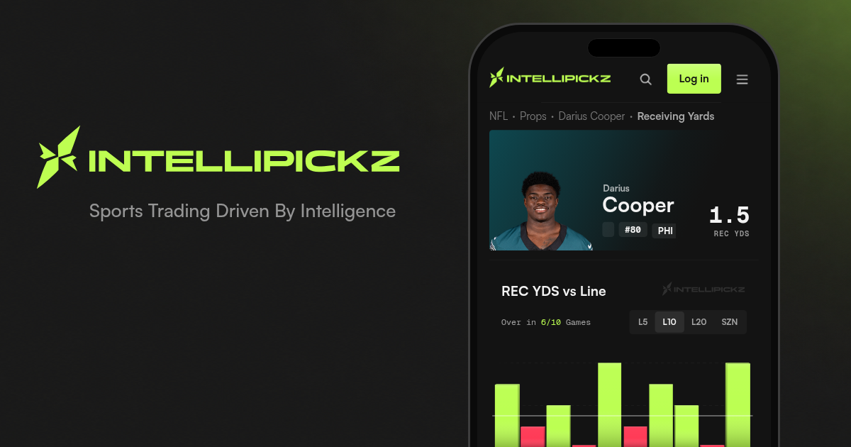 Darius Cooper Receiving Yards - NFL Stats & Odds | IntelliPickz