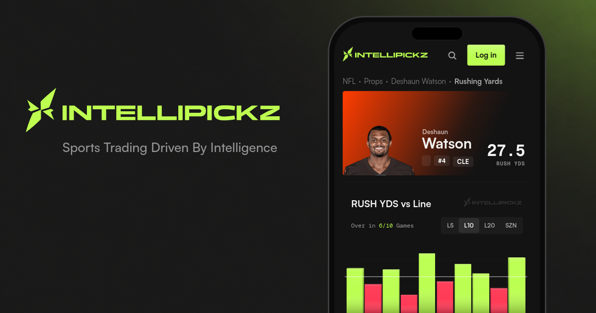 Deshaun Watson Rushing Yards - NFL Stats & Odds | IntelliPickz
