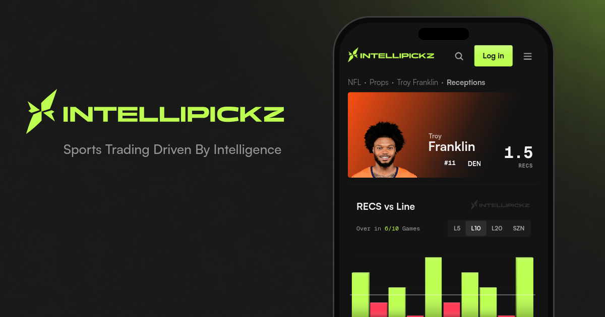 Troy Franklin Receptions - NFL Stats & Odds | IntelliPickz