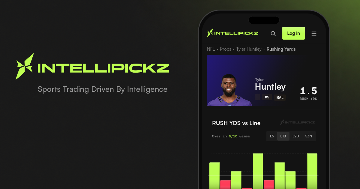 Tyler Huntley Rushing Yards - NFL Stats & Odds | IntelliPickz